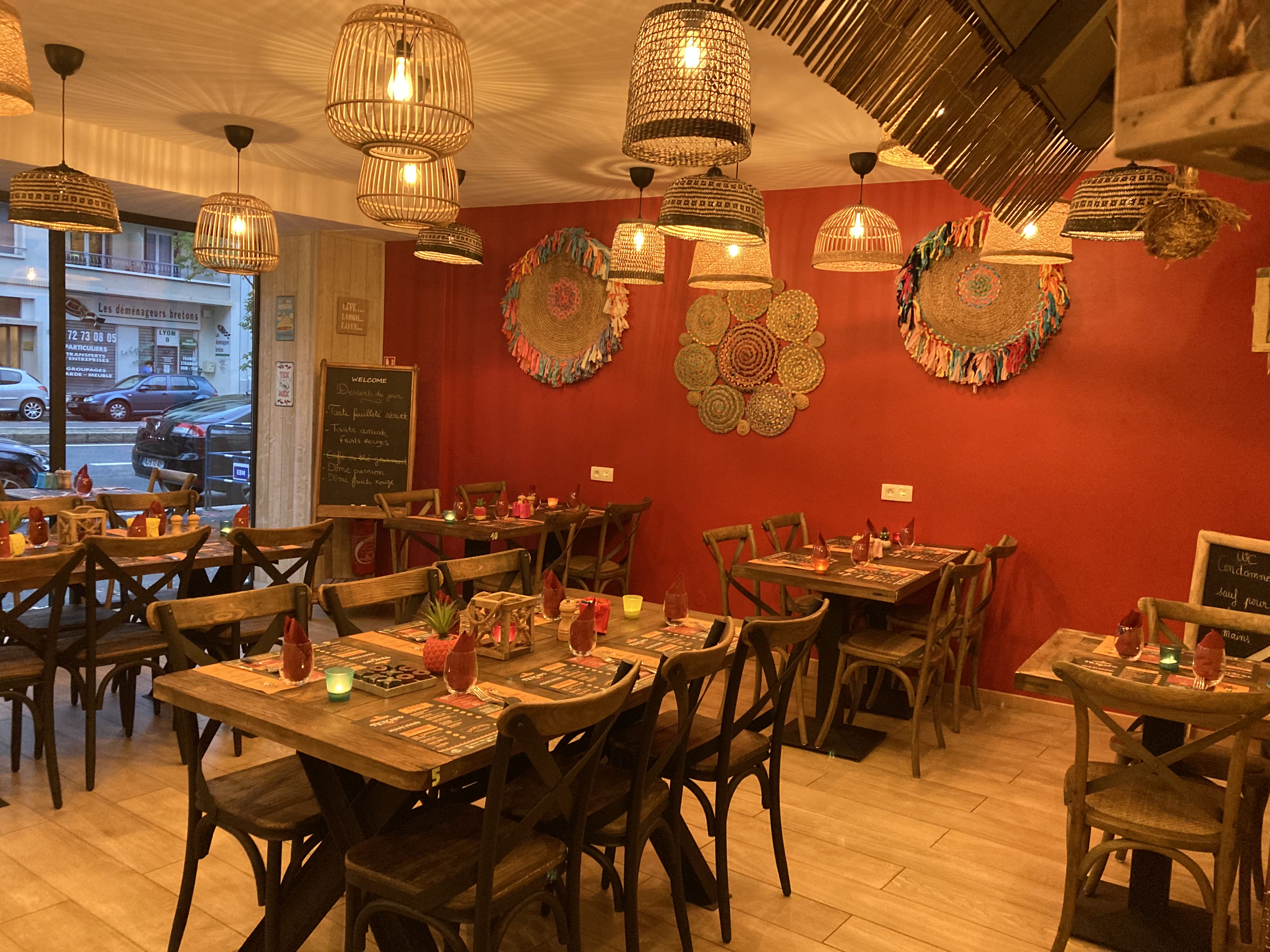 Intérieur du restaurant Mexican'o